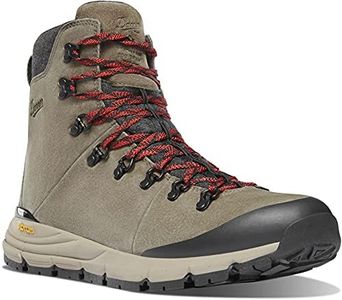 Danner Men's 67338 Arctic 600 Side-Zip 7" Waterproof 200G Hiking Boot, Brown/Red - 8.5 D