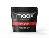 Maax Caffeine Gum | 125mg of caffeine per piece | Cinnamon | 125 total pieces per box