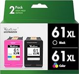 Valuetoner Remanufactured Ink Cartridges Replacement for HP 61XL 61 XL to Use with Envy 4500 Deskjet 1000 1056 1510 1512 1010 1055 OfficeJet 4630 Printer (1 Black, 1 Tri-Color, 2-Pack)