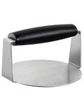 BS-VOG Burger Press, 6 Inch Round Burger Smasher for Griddle with Anti-Scald Handle, Non-Stick Smooth Stainless Steel Hamburger Press, Grill Press for Flat Top Grill Cooking, Gift Package