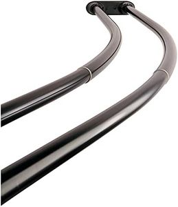 KINGSTON BRASS CCD2175 Adjustable 60" to 72" Double Curved Stainless Steel Shower Curtain Rod, Oil Rubbed Bronze