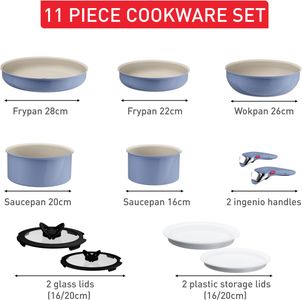 Tefal Ingenio 11-Piece Cookware Set – Non-Stick Stackable Pots & Pans