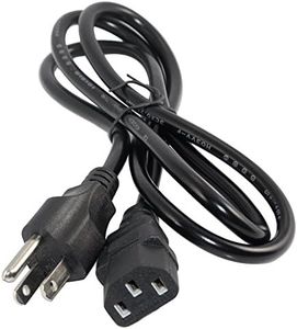 PlatinumPower 3 Prong AC Power Cable Cord for most AOC, Curtis, Element, Naxa, Hannspree LCD LED Plasma TV