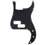 Musiclily 13 Hole P Bass Pickguard for Fender American/Mexican Standard Precision Bass,3Ply Black