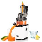 Kuvings Juicer | REVO830 | Slow Juicer | Double filling Opening | Cold Press Juicer Machine for Whole Fruits and Vegetables | Automatic Cutting System | White Matt