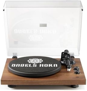 Record Player Vinyl Player, Upgraded 5.0 Bluetooth Turntable, Home Audio Record Player High Fidelity Belt Drive with Moving Magnetic AT-3600L Cartridge