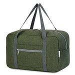 for Ryanair Airlines Underseat Cabin Bag 40X20X25 Foldable Travel Duffel Bag Holdall Tote Carry on Luggage Overnight for Women and Men 20L (Army Green)