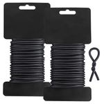 tenn well 3.5mm Garden Wire, 52 Feet Soft Plant Twist Ties Wires for Gardening Climbing Plants, Vines, Shrubs and Flowers (Black)