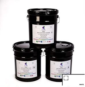 15 Gallon Kit Resin and Hardener, 15 Gallon White Epoxy Resin Coating Made with Beautiful and Vibrant Pigments