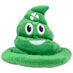 Rinco St. Patrick's Day Soft Smile Poop Emoticon Hat, Green, One Size