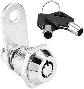 Thread Tubular Cam Lock 16mm Zinc Alloy Security Mailbox Lock with 2 Keys Cylinder Lock for Cabinet Drawer Door Cupboard Letterbox (17mm)