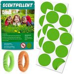 150Pack Mosquito Stickers Citronella Bug Patches for Kids Adult with 2Pack Mosquito Bracelets Insect Wristbands