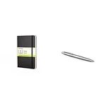 Moleskine Plain Pocket Notebook and Parker Jotter CT Ballpoint Pen, Gift Box - Stainless Steel