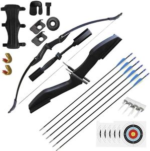 40lb Takedown Recurve Bow and Arrow Set for Adults & Youth - Left & Right Handed Archery Kit for Beginners, Ideal for Target Practice & Outdoor Training