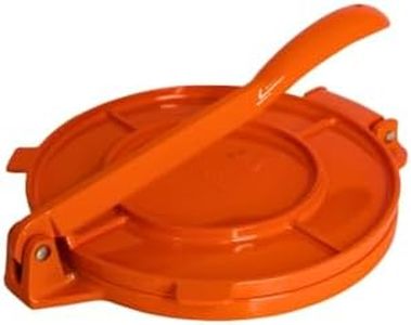 IMUSA USA MEXI-86016 Aluminum Tortilla Press 8-Inch, Orange
