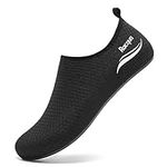 Racqua Water Shoes Swimming Beach Non Slip Quick Dry Sea Aqua Pool Shoes Socks Wet Diving Wetsuit Breathable Kayaking Lightweight Shoes for Men Women Black 38/39