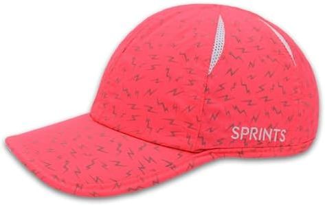 Sprints Race Day Performance Reflective Running Cap | The Lightweight, Quick Dry, Sport Hat, One Size, Unisex, Neon Flash Reflective Pink, One Size