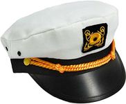 Jacobson Hat Company Men's Adult Yacht Cap, White, Medium