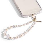 Case-Mate Phone Charm with Beaded Pearls and Crystals - Detachable Anti Theft Strap - Hands-Free iPhone Wrist Strap for Women - Phone Chain Wristlet for Galaxy, Pixel and More - Crystal Pearl