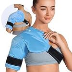 REVIX Shoulder Ice Pack Rotator Cuff Cold Therapy Wraps for Pain Relief & Tendonitis, Reusable Compression Brace for Injuries, Recovery After Shoulders Surgery