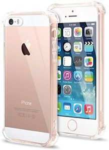 USTIYA Case for iPhone 5/5s iPhone Se 1 Gen 3.5" Clear TPU Four Corners Protective Cover Transparent Soft