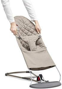 BabyBjörn Fabric Seat for Bouncer, Sand Gray, Cotton, Sand Gray, 1 Count (Pack of 1)