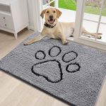 Smiry Dog Door Mat for Muddy Paws, 