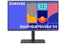 Samsung 24-inch Full HD IPS Panel, Borderless Display, Height Adjustable Stand, Eye Saver Mode & Flicker Free Monitor, AMD Free Sync, Response Time 4 ms, 100 Hz Refresh Rate (LS24C430GAWXXL, Black)