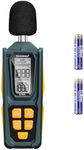 Decibel Meter, Goldeep SL750A Digital Sound Level Meter 30-130dB, A/C Weighted DB Meter with dB/SONE, Fast/Slow, MAX/MIN, LCD Sound Meter for Home, Office, Factory, Neighbor Noise - Ginger Yellow