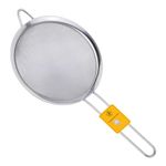 Sieves and Strainers Set - 20 cm Pack of 1 - Metal Sieve Stainless Steel, Fine Mesh Strainer | Kitchen Sieve Fine Mesh, Sive Cooking, Flour Sieve for Baking - Rust Free Seive, Dishwasher Safe SIV