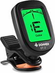 Donner Guitar Tuner Clip on DT-2 Chromatic Digital Tuner Acoustic Guitars, Banjo, Ukulele, Violin, Bass