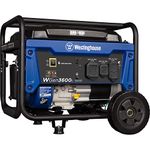 Westinghouse 4650 Peak Watt Portable Generator, RV Ready 30A Outlet, Wheel & Handle Kit, Gas Powered, CO Sensor