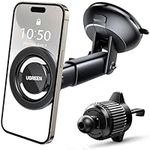 UGREEN Magnetic Phone Car Mount Compatible with MagSafe, Universal Dashboard Windscreen Air Vent Car Phone Holder Compatible with MagSafe iPhone 17 Pro Max Air 16 15 14 13 12 Mini