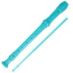 Soprano Recorder Descant Flauta Recorder 8 Hole ABS Clarinet German Style Treble flute C Key for Kids Children With Fingering Chart Instructions with Cleaning Rod Bag green