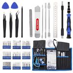 ELECTRO WOLF 80 in 1 Precision Set with Magnetic Driver Screwdriver Set Kit, Professional Electronics Repair Tool Kit with Portable Bag for Repair Cell Phone, iPhone, iPad, MacBook