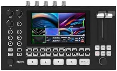 SPROLINK Neolive R5S PRO 4K60FPS Video Switcher Mixer, 4SDI & 4HDMI Input, 5CH Live Streaming Switcher, 5.5'' FHD Screen, 1080P60 Output, USB/SD Recording, PTZ Control, NDI Built-in, Super Source
