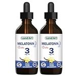 Liquid Melatonin – Sleep Aid – Maximum Absorption - Great Taste - Vegan – GMO-Free - Gluten Free – Sugar Free- Made in Canada - 2 Pack - (2x50 ml)