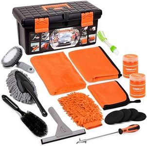 THINKWORK Car Cleaning Kit, Car Washing Kits for Vehicles, Car Detailing Kit Suitable for Small and Medium Vehicles Such As Cars, Trucks, Suvs(17pcs)