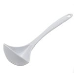 Chef Craft Basic Melamine Cooking Ladle, 10.5 Inch, White