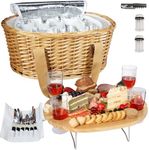 Hap Tim Wicker Picnic Basket Set fo