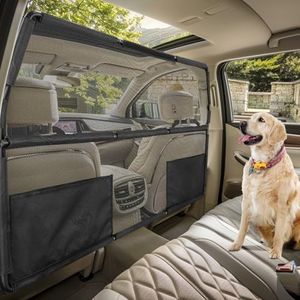 Farafox Dog Barrier for Car,50" Wide for Trucks SUV Sedans Pet Restraint Car Backseat,Backseat Divider Crossover Front Car Travel Back Seat Barricade Partition