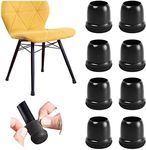 20 Pcs Black Extra Small Chair Leg 