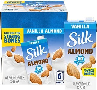 Silk Shelf-Stable Almond Milk, Vanilla, Dairy-Free, Vegan, Non-GMO Project Verified, 1 Quart (Pack of 6)