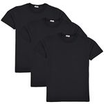 A2Z 4 Kids Boys Girls T Shirts Plain Summer Tank Top & Tees - T Shirt PL Black 3 Pack 11-12