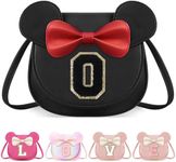 izuzta Toddler Purse Little Girl Purse for Kids 3-8 Mini Cute Mouse Ear Bow Wallet Crossbody Bag Pink Purse Birthday Gift, Large-black Bag-black, O