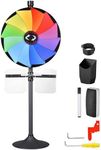 WinSpin 24" Prize Wheel Tabletop Floor Stand Spinning Game w/Brochure Holders