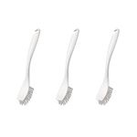 Ikea Easily Handable White Dish-Washing Brush (Pack of 3)