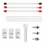 WANGCL Airbrush Needle And Nozzle Set 0.2mm/0.3mm/0.5mm + Nozzle Airbrush Replacement Parts with Wrench for Airbrush Spray Gun Model Spraying Paint Maintenance Accessories