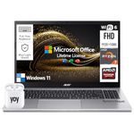 Acer Aspire 3 15 Laptop Computer, 15.6 Inch FHD Notebook PC, AMD Ryzen 7 8-Cores, 64GB RAM 2TB SSD, Windows 11, Lifetime Microsoft Office, 10 key Numeric Keyboard, Ethernet Port HDMI Webcam WiFi USB-C