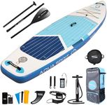 AQUA SPIRIT Inflatable Stand up Paddle Board SUP TEMPO Package | 10’6 x 32” x 6” | Adult Beginners/Experts | 120KG Limit | Paddle, Backpack, Pump, Go Pro Mount, Change Mat, Phone Case